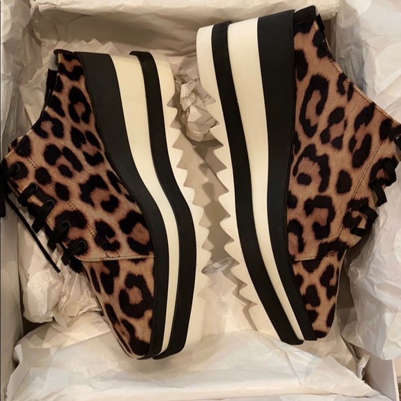 Stella McCartney Elyse leopard platform sneaker 9 - Picture 7 of 12